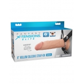 Полый страпон на ремнях 6’’ Hollow Silicone Strap-on - Pipedream - купить с доставкой в Миассе