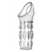 Прозрачная насадка на пенис Stretchy Studded Penis Sleeve Ring - Blush Novelties - в Миассе купить с доставкой