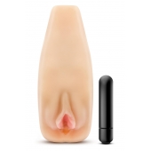 Мастурбатор-вагина с вибрацией Soft   Wet Natasha Realistic Beige Masturbator - Blush Novelties - в Миассе купить с доставкой
