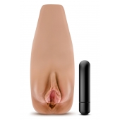 Маструбатор-вагина с вибрацией Soft   Wet Renata Realistic Tan Masturbator - Blush Novelties - в Миассе купить с доставкой