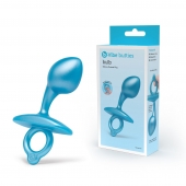 Голубая анальная пробка для массажа простаты Bulb Silicone Prostate Plug - 10,7 см. - b-Vibe - в Миассе купить с доставкой