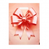 Пакет с принтом в виде банта с вырубной ручкой (30х40 см) - Сима-Ленд - купить с доставкой в Миассе