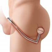 Кольцо на пенис с анальным стимулятором Stainless Steel Anal Hook   Cock Ring - BlueLine - в Миассе купить с доставкой