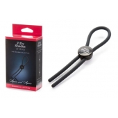 Тёмно-серое эрекционное кольцо с зажимом Again and Again Adjustable Cock Ring - Fifty Shades of Grey - в Миассе купить с доставкой