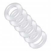 Комплект из 6 прозрачных эрекционных колец Ring Master Custom Ball Stretcher Kit - XR Brands - в Миассе купить с доставкой