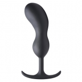 Черный массажер простаты с утяжелителями Premium Silicone Weighted Prostate Plug XL - 20,8 см. - XR Brands - в Миассе купить с доставкой