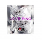 Прозрачное виброкольцо с двумя вибропульками - Toyfa Basic - в Миассе купить с доставкой