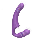 Фиолетовый безремневой страпон Straples Strap-On Dildo - Erokay - купить с доставкой в Миассе