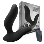 Черный вибромассажер простаты 3,5’’ Remote Control Curve P-spot Massager - 12 см. - Erokay - в Миассе купить с доставкой