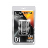 Прозрачная насадка с шипами STAY HARD COCK SLEEVE 01 CLEAR - Blush Novelties - в Миассе купить с доставкой