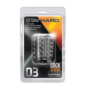 Прозрачная насадка с шипами и шишечками STAY HARD COCK SLEEVE 03 CLEAR - Blush Novelties - в Миассе купить с доставкой