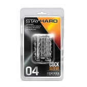 Прозрачная насадка с бороздками STAY HARD COCK SLEEVE 04 CLEAR - Blush Novelties - в Миассе купить с доставкой