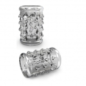 Прозрачная насадка с капельками STAY HARD COCK SLEEVE 05 CLEAR - Blush Novelties - в Миассе купить с доставкой
