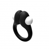 Черное эрекционное кольцо Zippy Vibrating Ring With Bullet - Adrien Lastic - в Миассе купить с доставкой