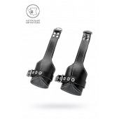 Черные подвесы с белой строчкой - Pecado - купить с доставкой в Миассе