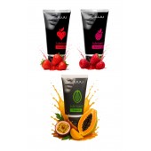 Набор из 3 съедобных лубрикантов JUJU (клубника, малина, тропические фрукты) - JuJu - купить с доставкой в Миассе