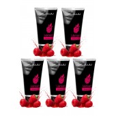 Набор из 5 съедобных лубрикантов JUJU со вкусом малины - JuJu - купить с доставкой в Миассе