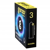 Супертонкие презервативы Ganzo Invisible - 3 шт. - Ganzo - купить с доставкой в Миассе