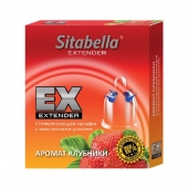 Стимулирующая насадка Sitabella Extender  Клубника - Sitabella - купить с доставкой в Миассе