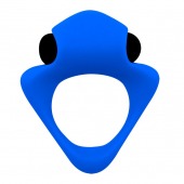 Синее эрекционное кольцо Wooomy Tribeс с вибрацией - Adrien Lastic - в Миассе купить с доставкой