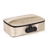 Золотистая сумочка для хранения игрушек Discreet Box - Dorcel - купить с доставкой в Миассе