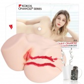 Мастурбатор-полуторс с двойным слоем материала и вибрацией Jenny Onahole Real Vagina - KOKOS - в Миассе купить с доставкой