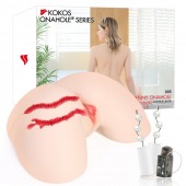 Мастурбатор-полуторс с двойным слоем материала и вибрацией Jenny Onahole Real Hips - KOKOS - в Миассе купить с доставкой
