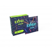 Светящиеся в темноте презервативы Expert Neon - 3 шт. - Expert - купить с доставкой в Миассе