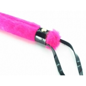 Нежная плеть с розовым мехом BDSM Light - 43 см. - БДСМ Арсенал - купить с доставкой в Миассе