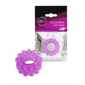 Лиловое эрекционное кольцо с 2 рядами стимулирующих шариков - Erowoman-Eroman - в Миассе купить с доставкой