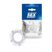 Эластичное эрекционное кольцо с шишечками и шипами - Sex Expert - в Миассе купить с доставкой
