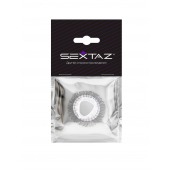 Эластичное эрекционное кольцо с длинными черными «ресничками» - Sextaz - в Миассе купить с доставкой