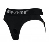 Черные трусики для насадок Heroine Lingerie Harness - size XL - Strap-on-me - купить с доставкой в Миассе