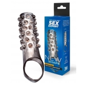 Дымчатая насадка на пенис с выпуклостями - 11 см. - Sex Expert - в Миассе купить с доставкой