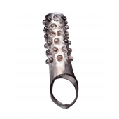 Дымчатая насадка на пенис с выпуклостями - 11 см. - Sex Expert - в Миассе купить с доставкой