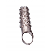 Дымчатая насадка на пенис с шипами и выпуклостями - 12 см. - Sex Expert - в Миассе купить с доставкой