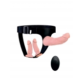 Женский страпон с 3 насадками и вибрацией - Erowoman-Eroman - купить с доставкой в Миассе