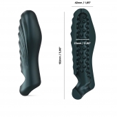 Серая силиконовая насадка на пенис с подхватом Manwan Ryzer - Manwan - в Миассе купить с доставкой