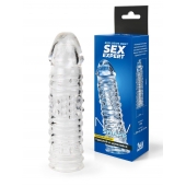 Прозрачная закрытая насадка на пенис - 17 см. - Sex Expert - в Миассе купить с доставкой