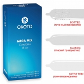 Презервативы OKOTO Mega Mix - 18 шт. - Sitabella - купить с доставкой в Миассе