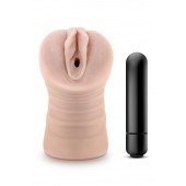 Телесный мастурбатор-вагина Ayumi с вибрацией - Blush Novelties - в Миассе купить с доставкой