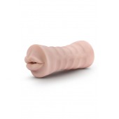 Телесный мастурбатор-ротик Nicole Vibrating Masturbator - Blush Novelties - в Миассе купить с доставкой