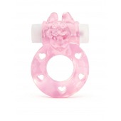 Розовое эрекционное виброкольцо в форме зайчика - 1137 - в Миассе купить с доставкой