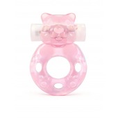 Розовое эрекционное виброкольцо в форме мишки - 1137 - в Миассе купить с доставкой