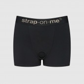 Черные трусики-боксеры для фиксации насадок Strap-on-me Harness Lingerie Allure - size XL - Strap-on-me - купить с доставкой в Миассе