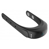 Черное эрекционное виброкольцо на ремешках - Boys of Toys - в Миассе купить с доставкой