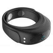 Черное эрекционное виброкольцо на ремешках - Boys of Toys - в Миассе купить с доставкой