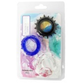 Набор из 3 эрекционных колец разного цвета и рельефа - Boys of Toys - в Миассе купить с доставкой