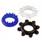 Набор из 3 эрекционных колец разного цвета и рельефа - Boys of Toys - в Миассе купить с доставкой