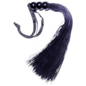 Черная силиконовая плетка - 25,4 см. - Boys of Toys - купить с доставкой в Миассе